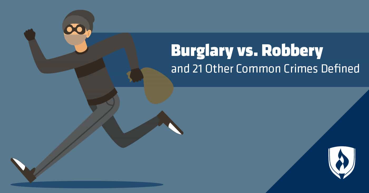What is the difference between robbery and burglary?